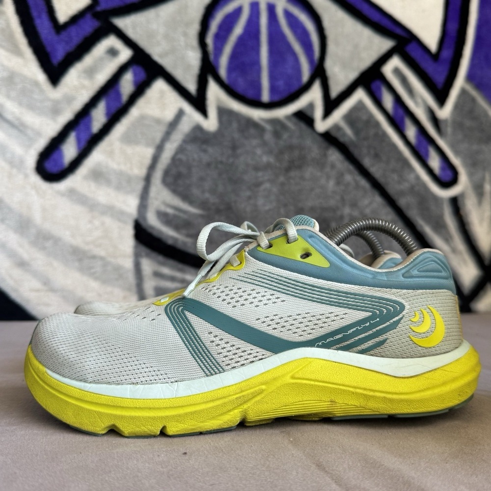 Size 8 - Topo Magnifly‎ 4 Glass Blue Lime Running Shoes Women's